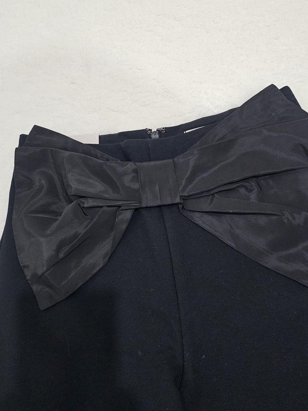 Maeve Colette Black Wide Leg Bow Pants Size 24 NWT Anthropologie Elegant Minimal - Picture 3 of 16